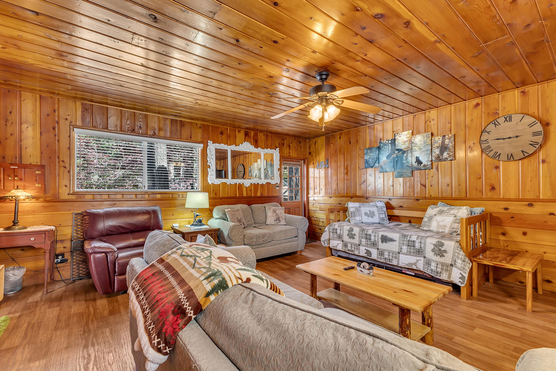 53460 Tollgate Road Idyllwild, CA 92549 - Photo 17 of 37 a living room with furniture and a large window
