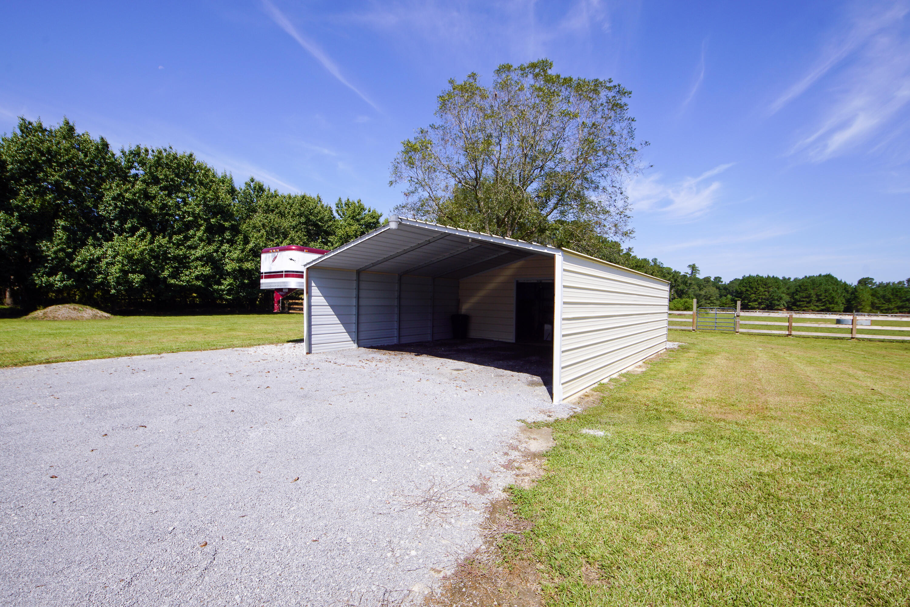 278 Campbell Road Ridgeville, SC 29472 - Photo 33 of 59 Covered carport and Utility Shed