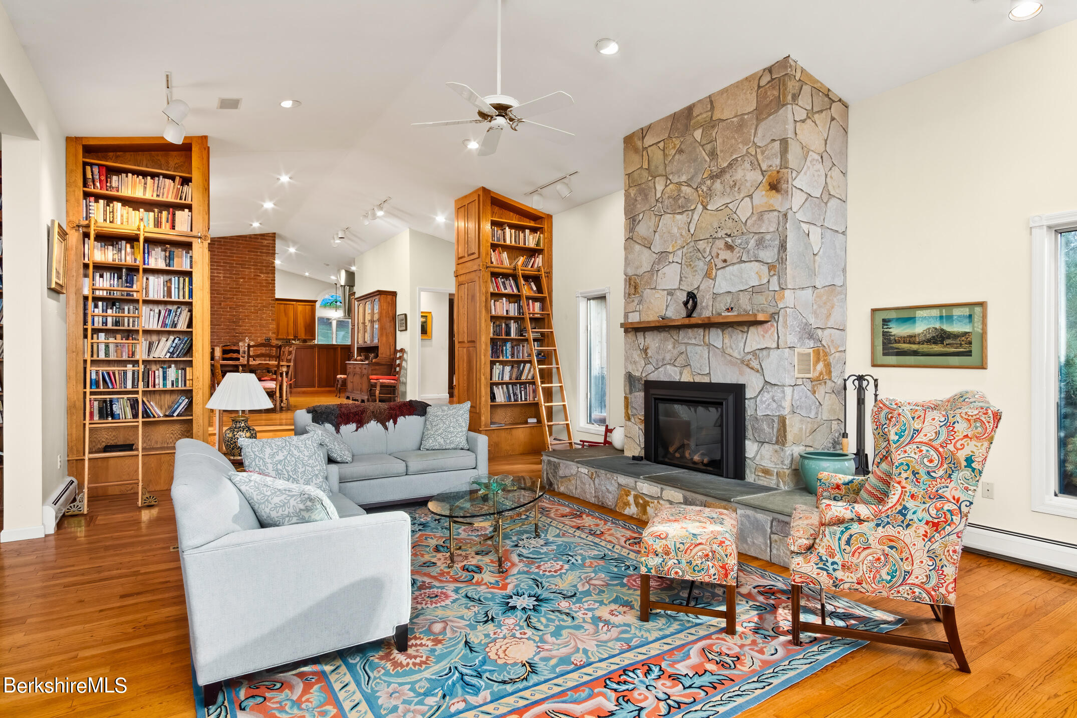 119 Brook Road Williamstown, MA 01267 - Photo 7 of 38 built in oak bookcases