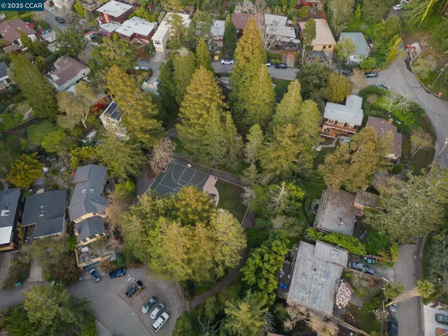 an aerial view of residential house with outdoor space