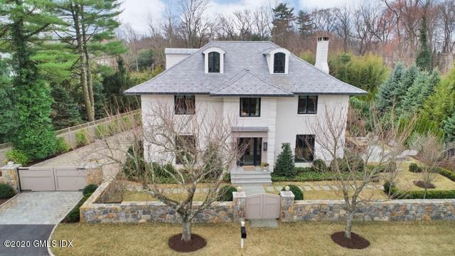 56 Old Church Road Greenwich, CT 06830 - Photo 40 of 41 a front view of a house with swimming pool