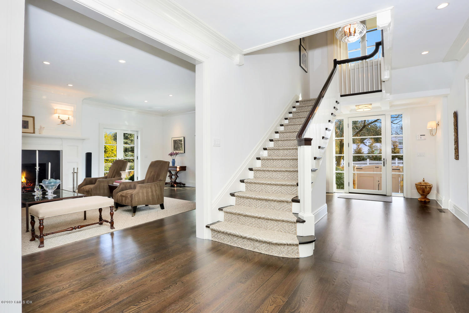 56 Old Church Road Greenwich, CT 06830 - Photo 4 of 41 a living room with furniture and wooden floor