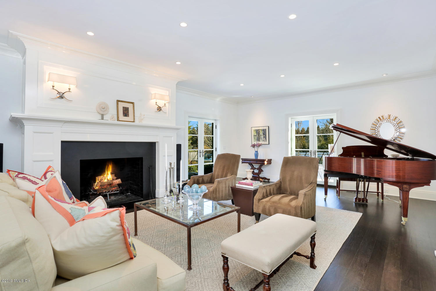 56 Old Church Road Greenwich, CT 06830 - Photo 5 of 41 a living room with furniture and a fireplace