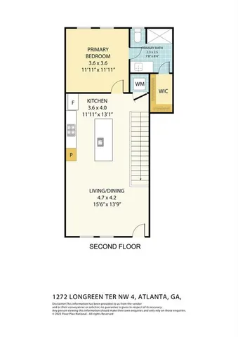 $2,500 | 1272 Longreen Terrace Northwest, Unit 4, Atlanta, GA 30318