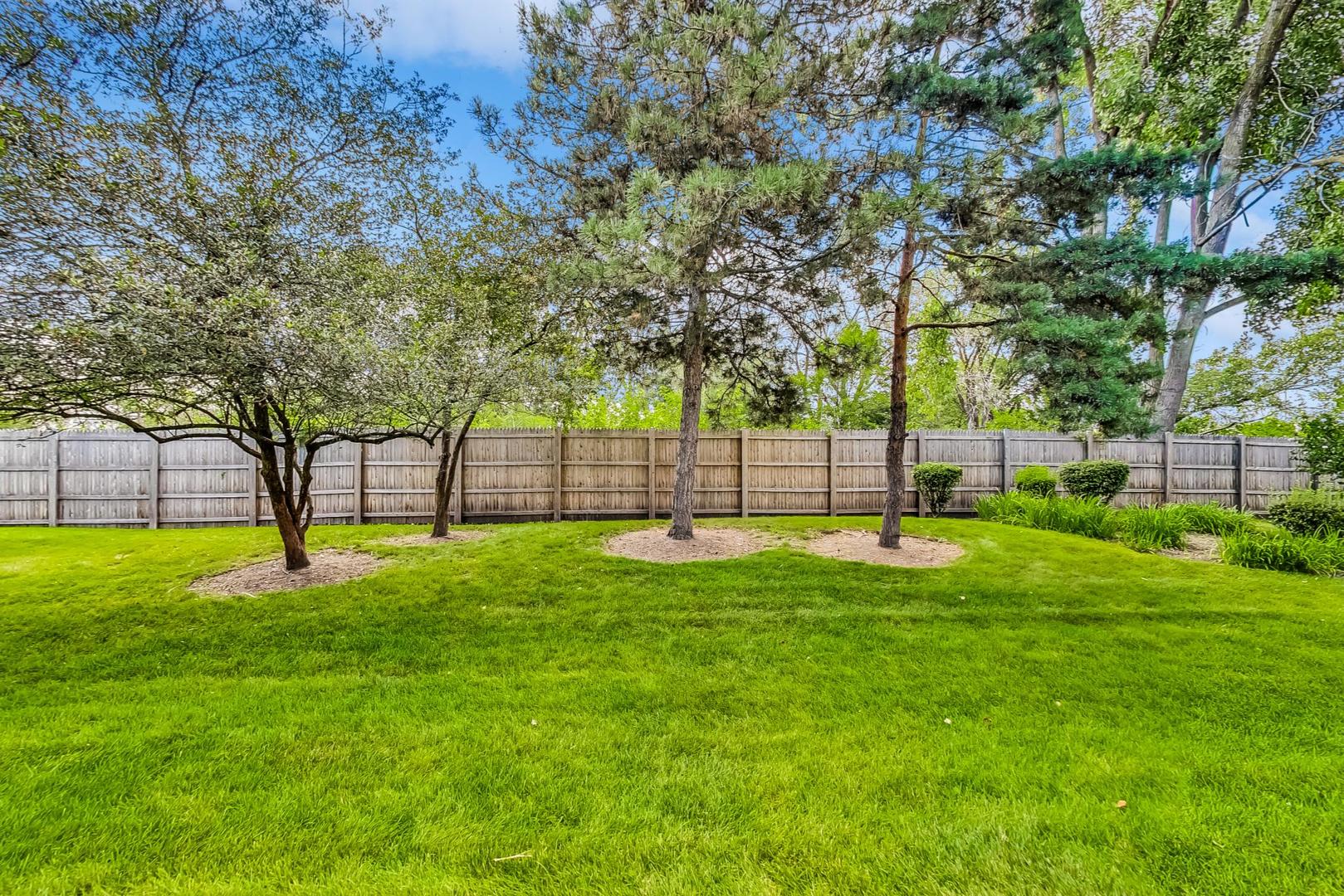 2980 Northampton Drive, Unit D1 Rolling Meadows, IL 60008 - Photo 34 of 35 a view of backyard with trees