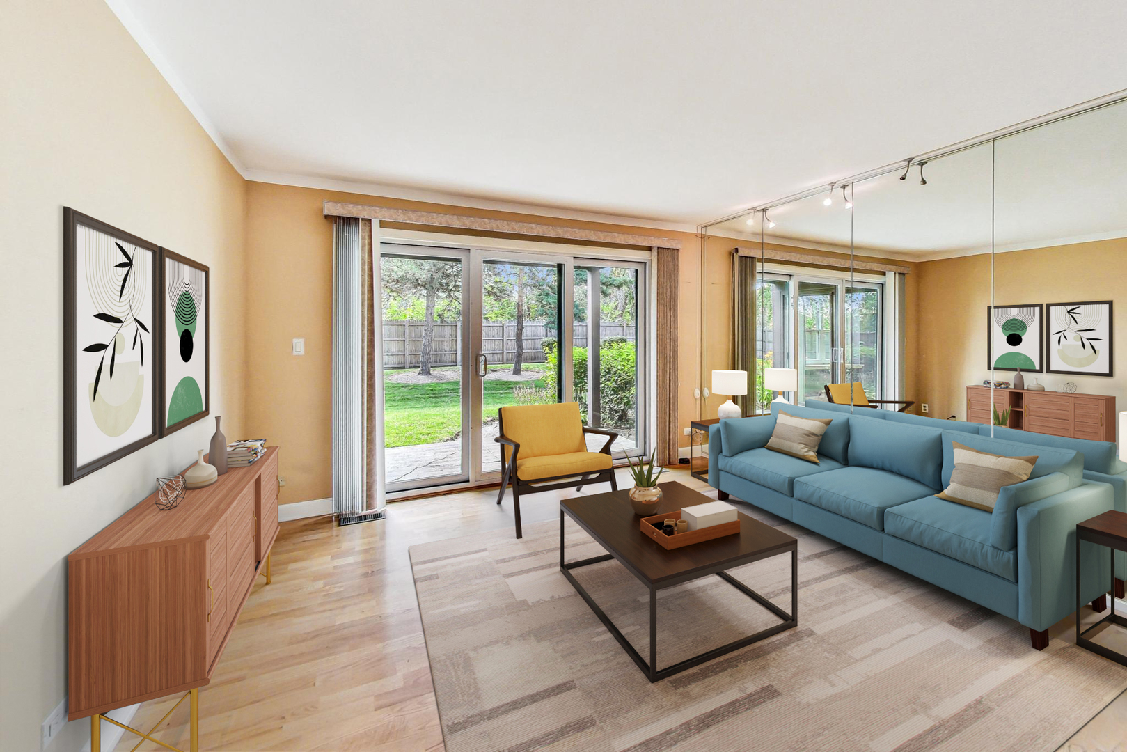2980 Northampton Drive, Unit D1 Rolling Meadows, IL 60008 - Photo 7 of 35 a living room with furniture and a large window