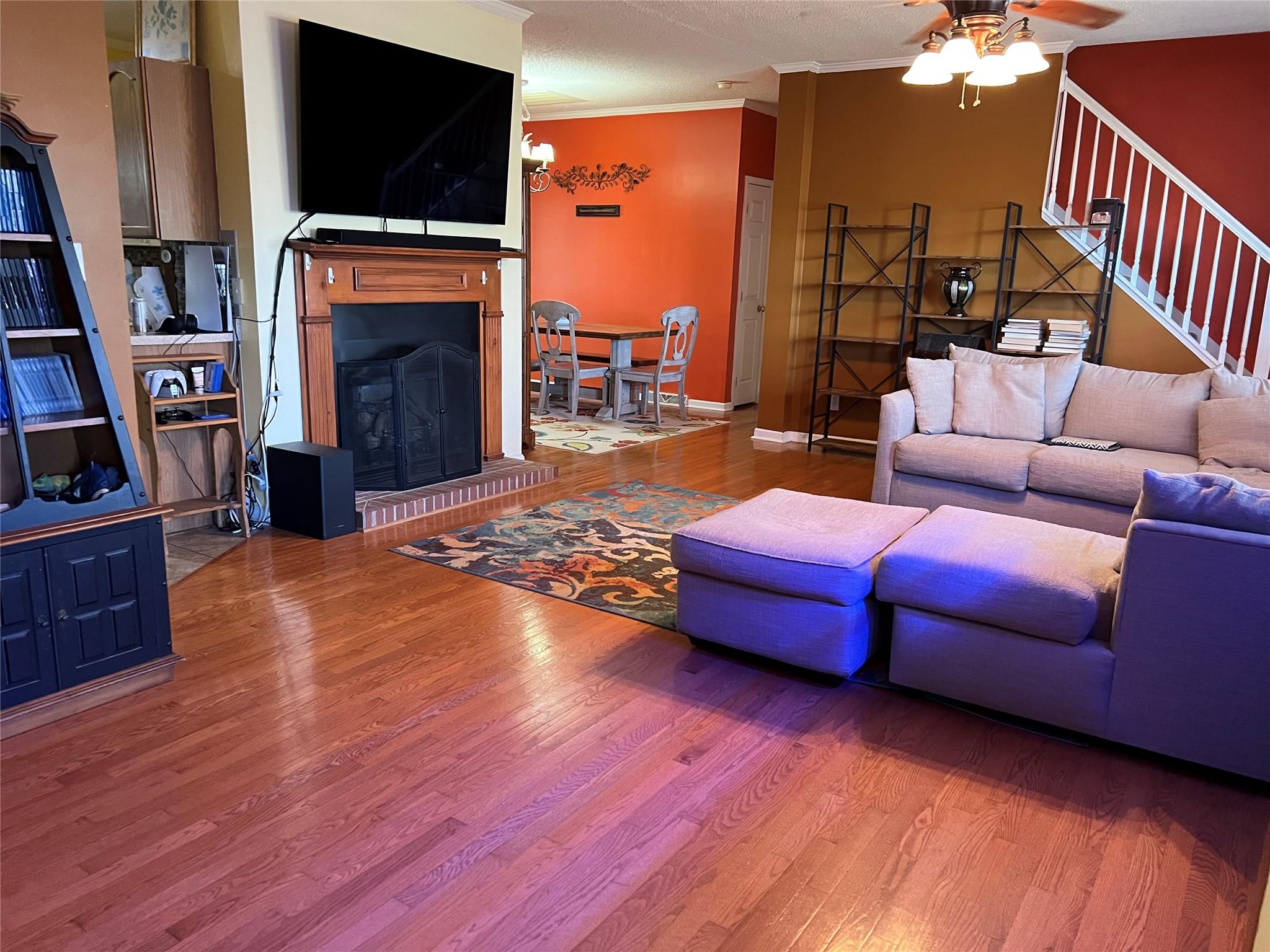 314 Windy Ridge Drive Rutherfordton, NC 28139 - Photo 7 of 46 a living room with furniture and a fireplace