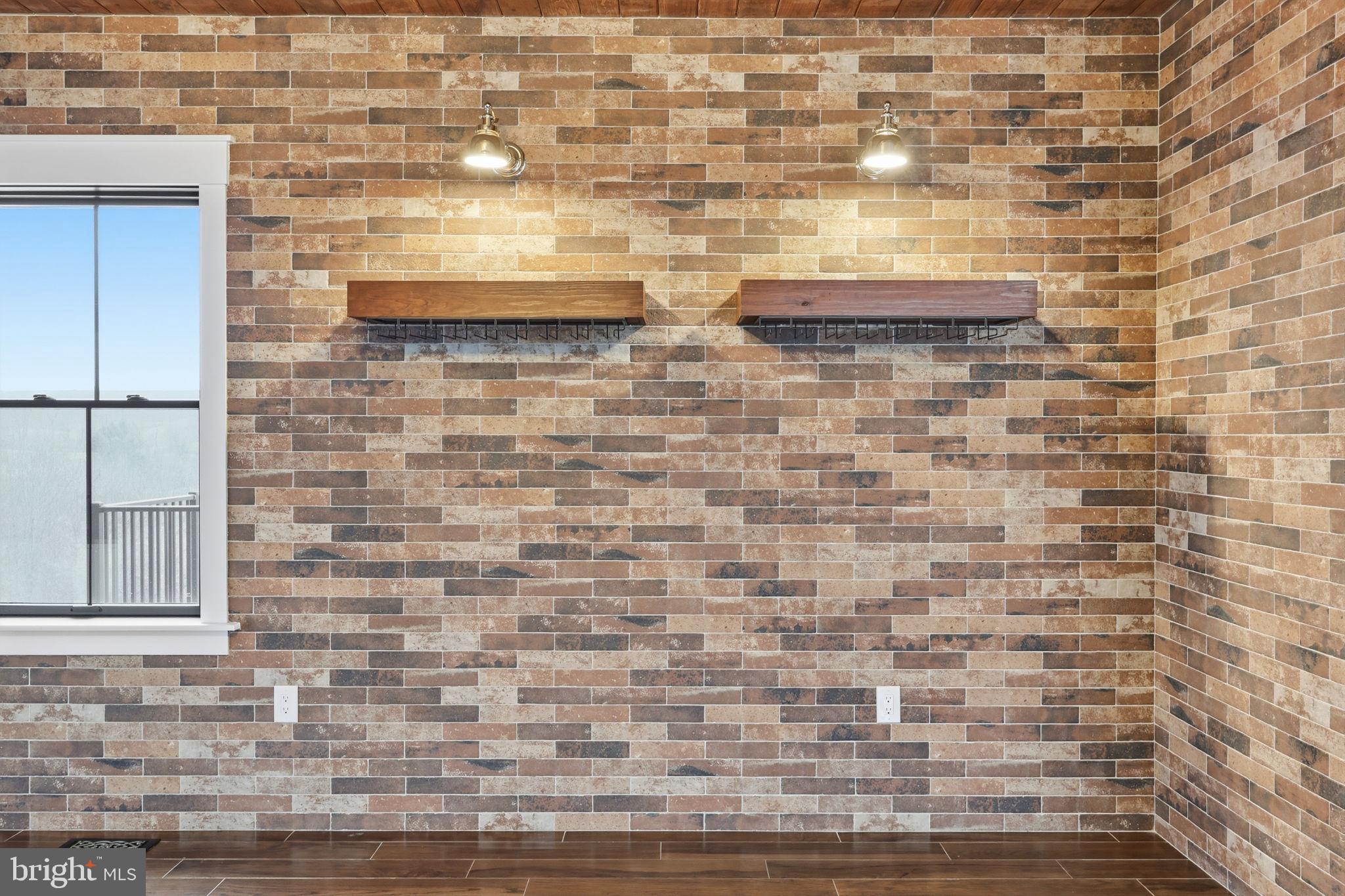 176 Fenstermaker Road Kutztown, PA 19530 - Photo 113 of 149 Stylish brick wall with modern lighting.