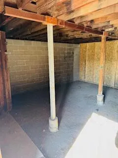 a backyard of a house