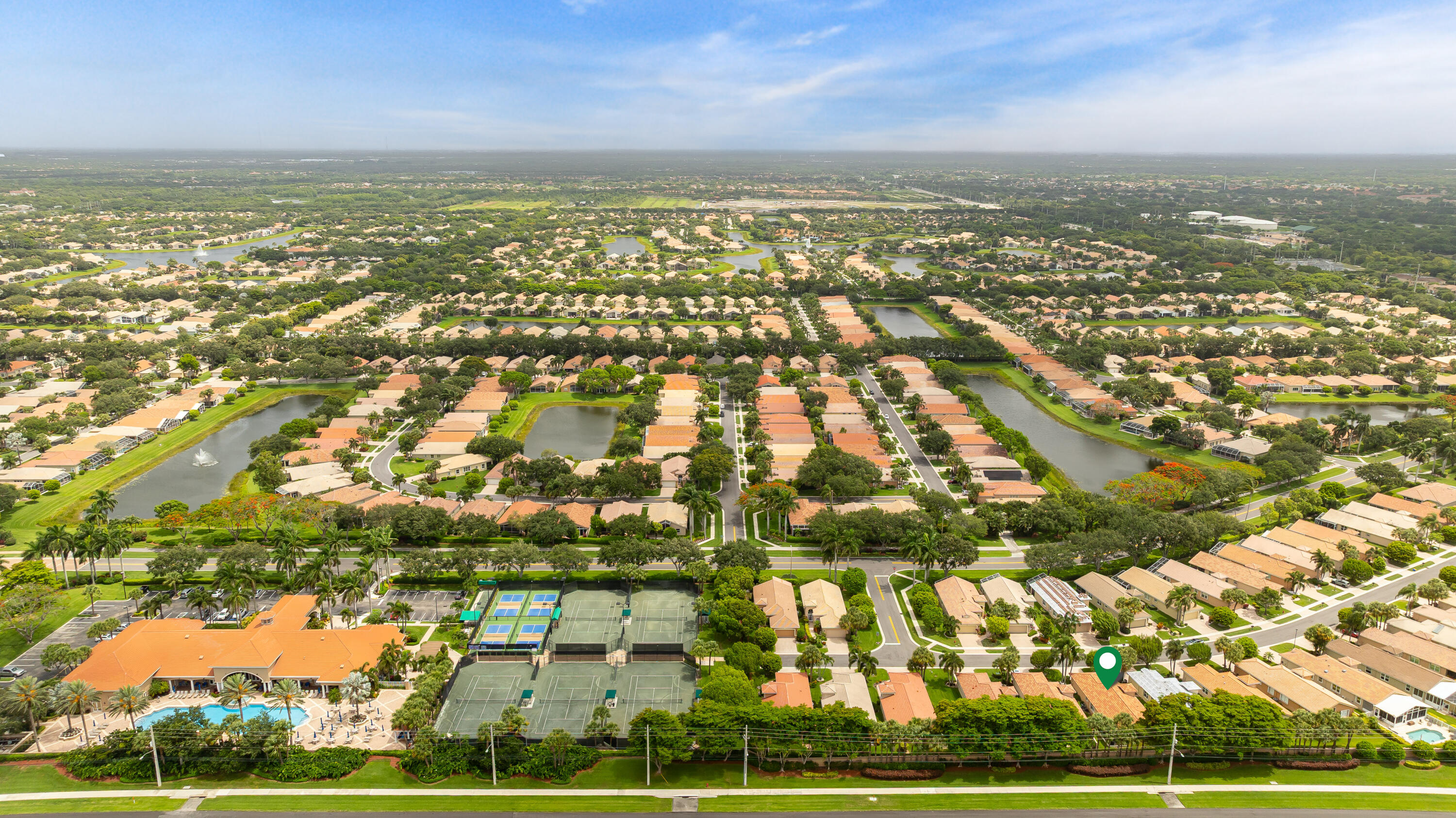 6698 Vía Roma Delray Beach, FL 33446 - Photo 26 of 50 an aerial view of residential building with ocean view