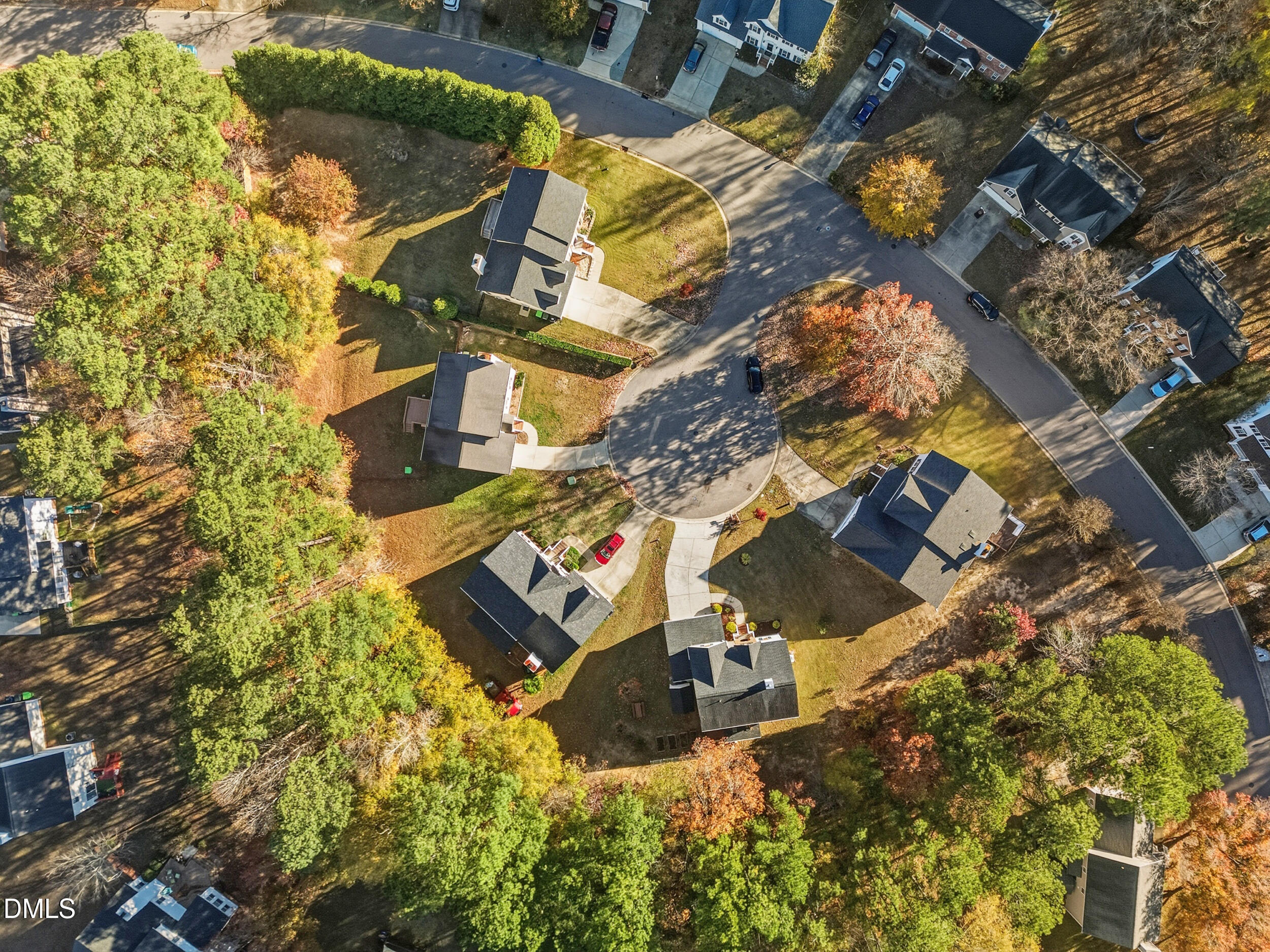 8005 Mill Bluff Court Raleigh, NC 27616 - Photo 2 of 47 Bird’s Eye View of Cul-De-Sac