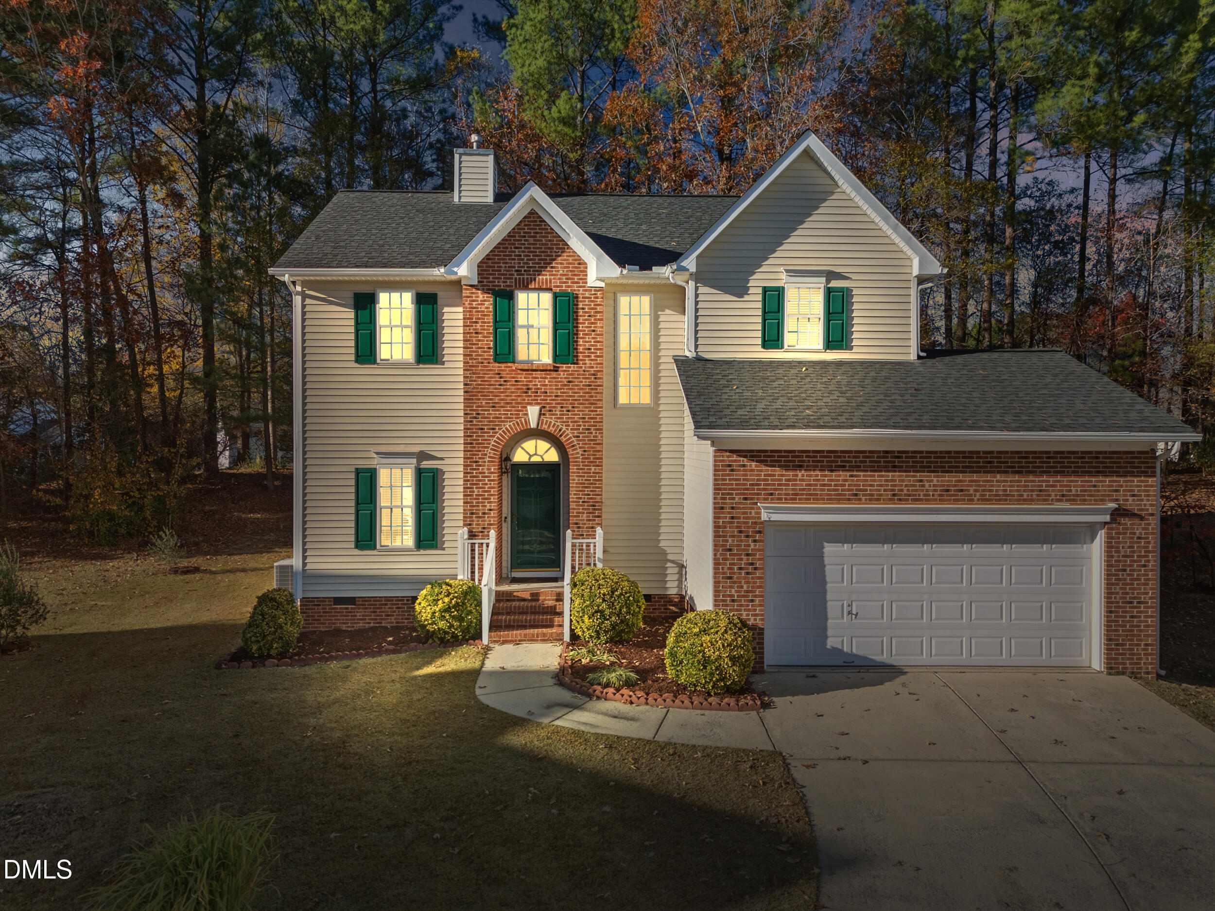 8005 Mill Bluff Court Raleigh, NC 27616 - Photo 39 of 47 Enhanced Evening Front View