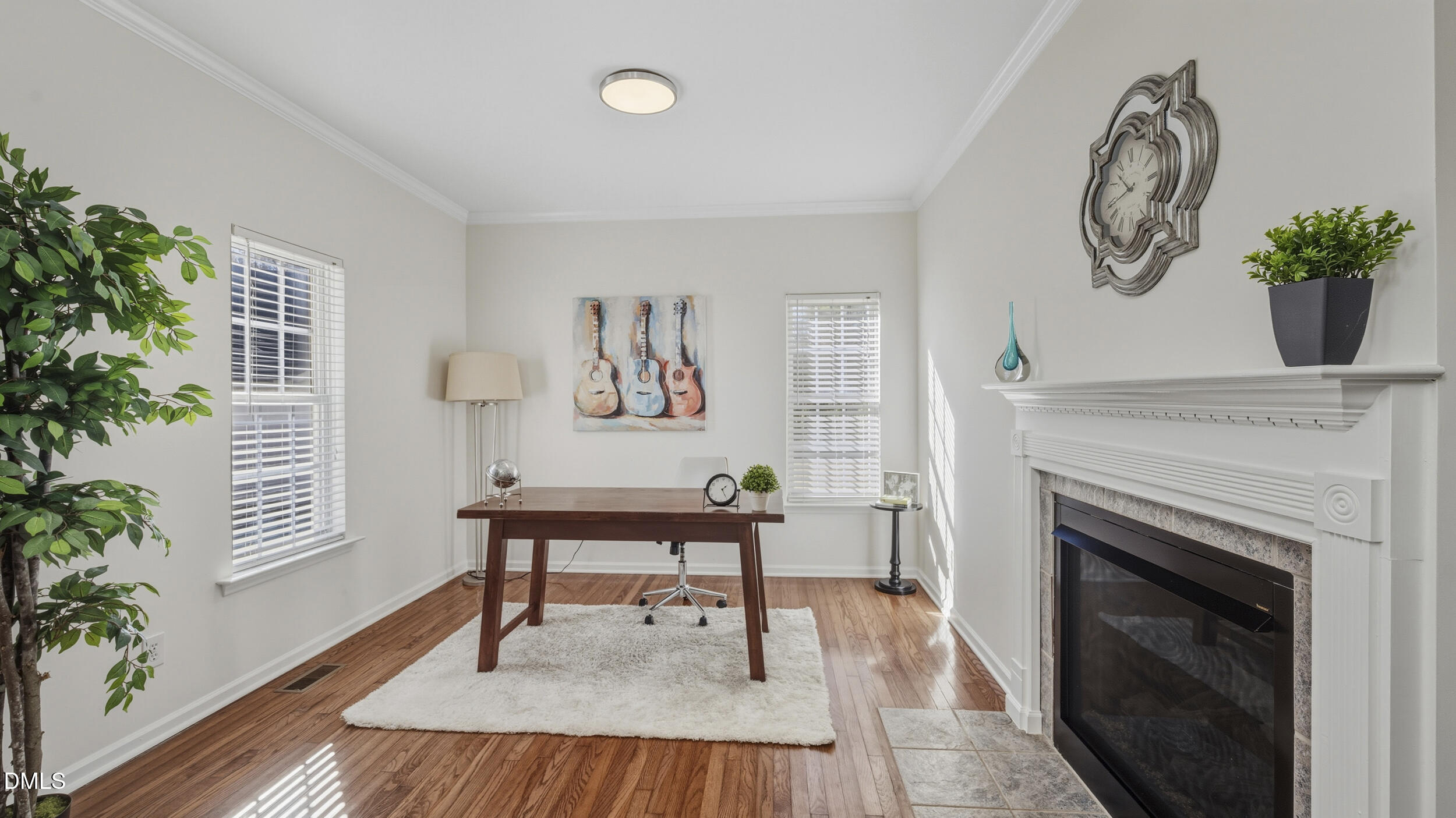 8005 Mill Bluff Court Raleigh, NC 27616 - Photo 4 of 47 Dining/Room Connection w/ Fireplace