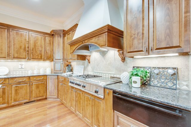 a media room with furniture a rug and a potted plant