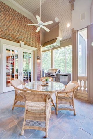 a front view of a building