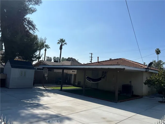 a view of a door of the house