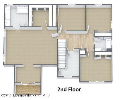 134 Gary Road Toms River, NJ 08753 - Photo 63 of 63 35 Longman - Level 2 3d Floorplan ..