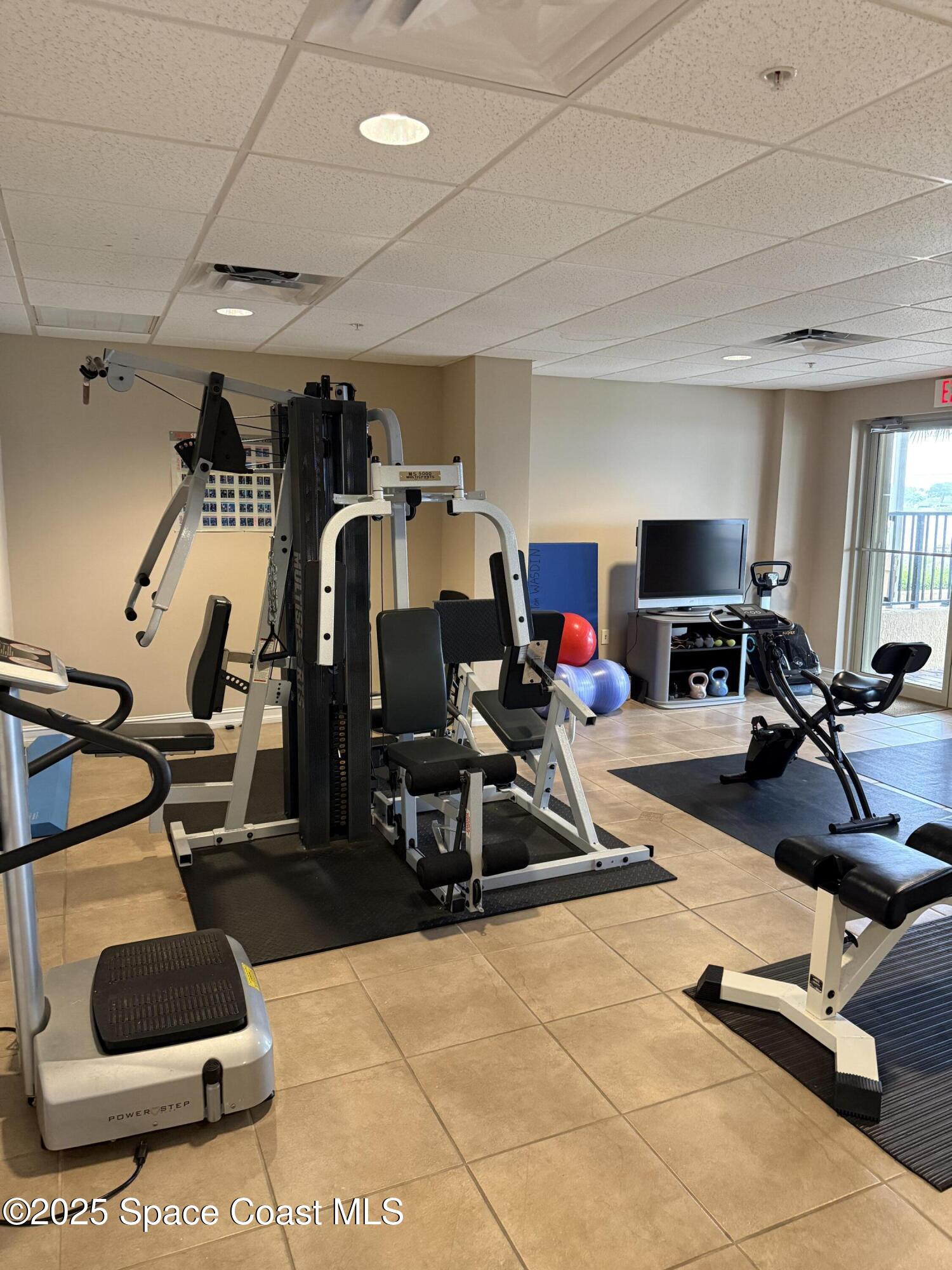 29 Riverside Drive, Unit 203 Cocoa, FL 32922 - Photo 31 of 33 a view of a room with gym equipment
