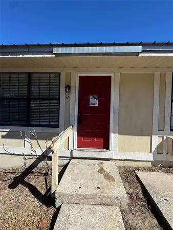 a view of a door with an outdoor space