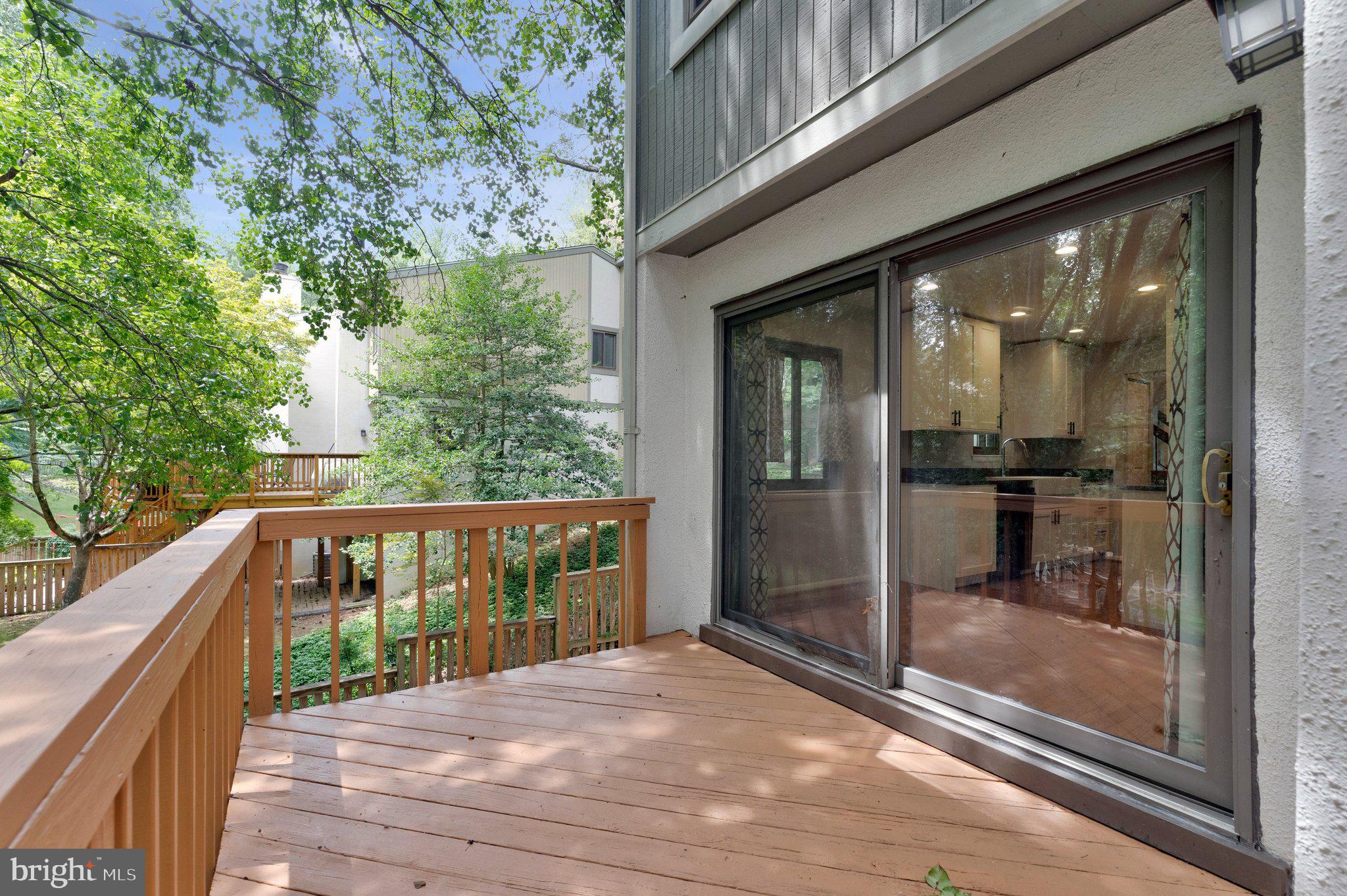 2347 Millennium Lane Reston, VA 20191 - Photo 18 of 47 Serene deck with lush greenery view.