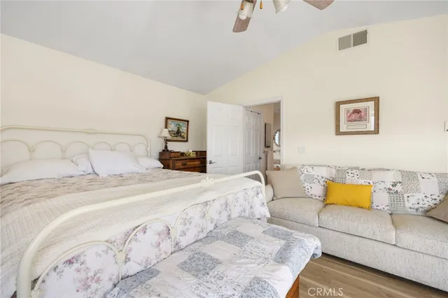 a view of swimming pool with outdoor seating space