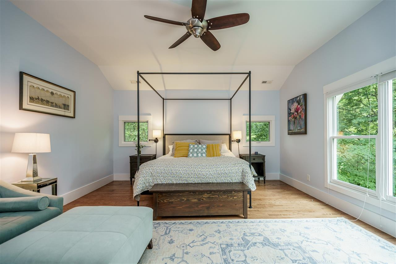2713 Kilgore Avenue Raleigh, NC 27607 - Photo 16 of 30 ceilings rise to 10 feet in this awesome master suite, great views of the wooded backyard. Master bedroom