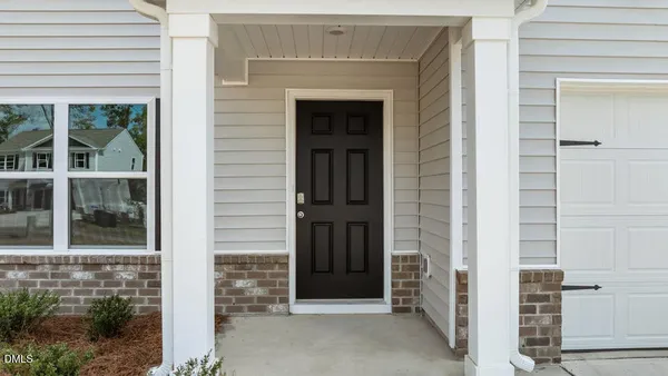 a view of front door of house