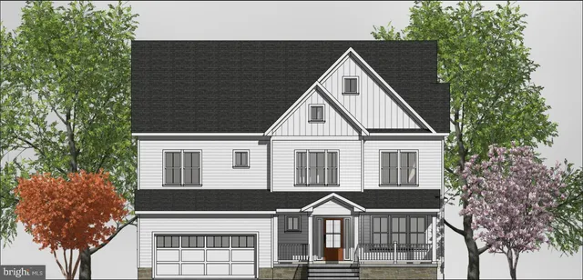 a view of a house with a yard and potted plants