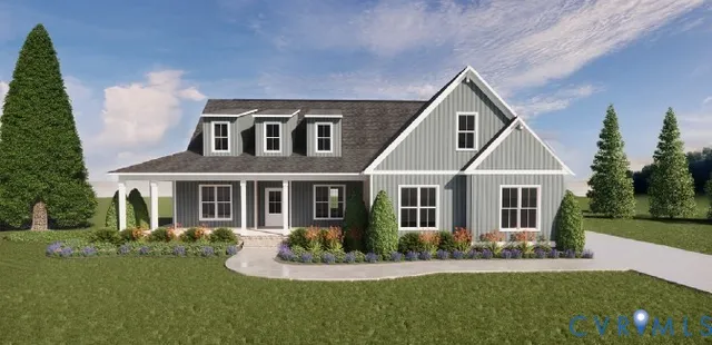 front view of house with a yard