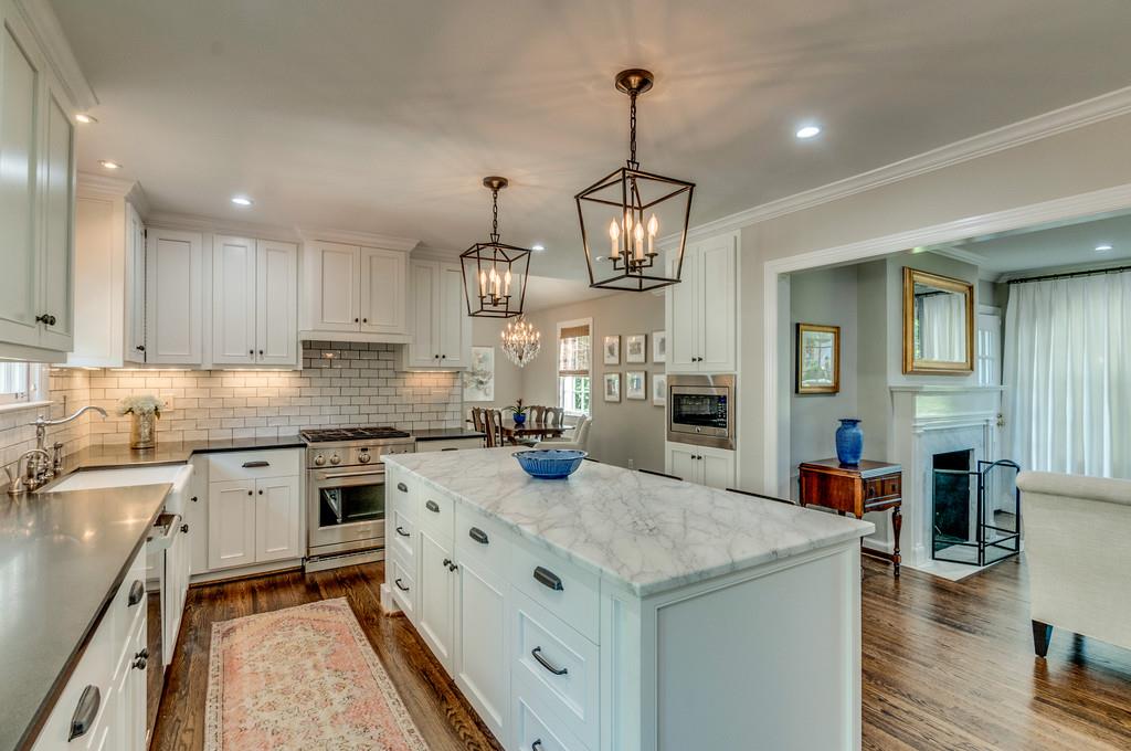 138 Alton Road Nashville, TN 37205 - Photo 7 of 29 Marble Island Countertop. New SS Appliances. Soft closed Cabinetry.