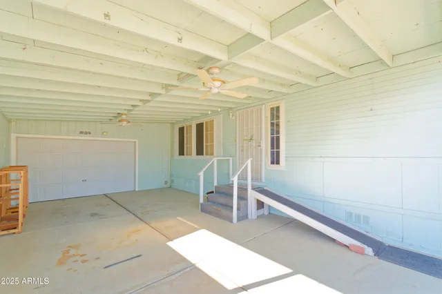 a view of a room with stair