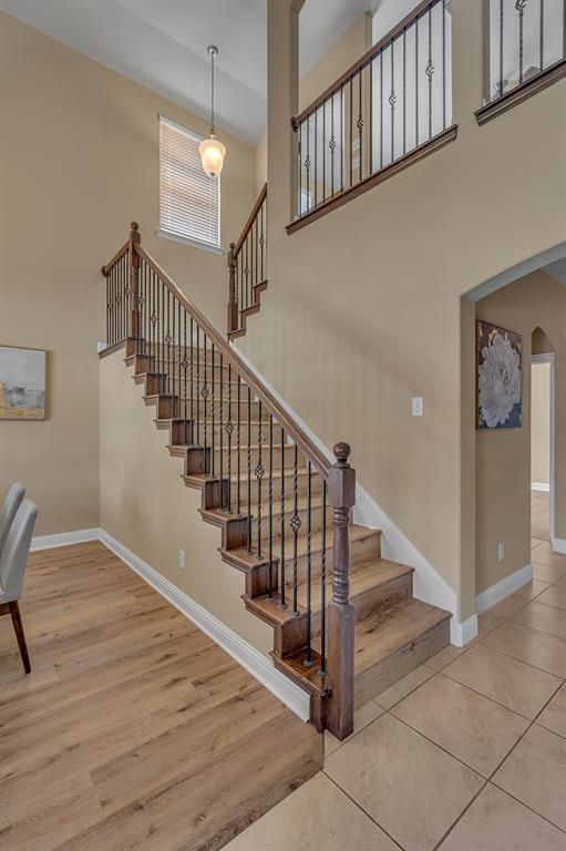 3812 Fordham Street Frisco, TX 75036 - Photo 21 of 33 a view of entryway and hall with wooden floor