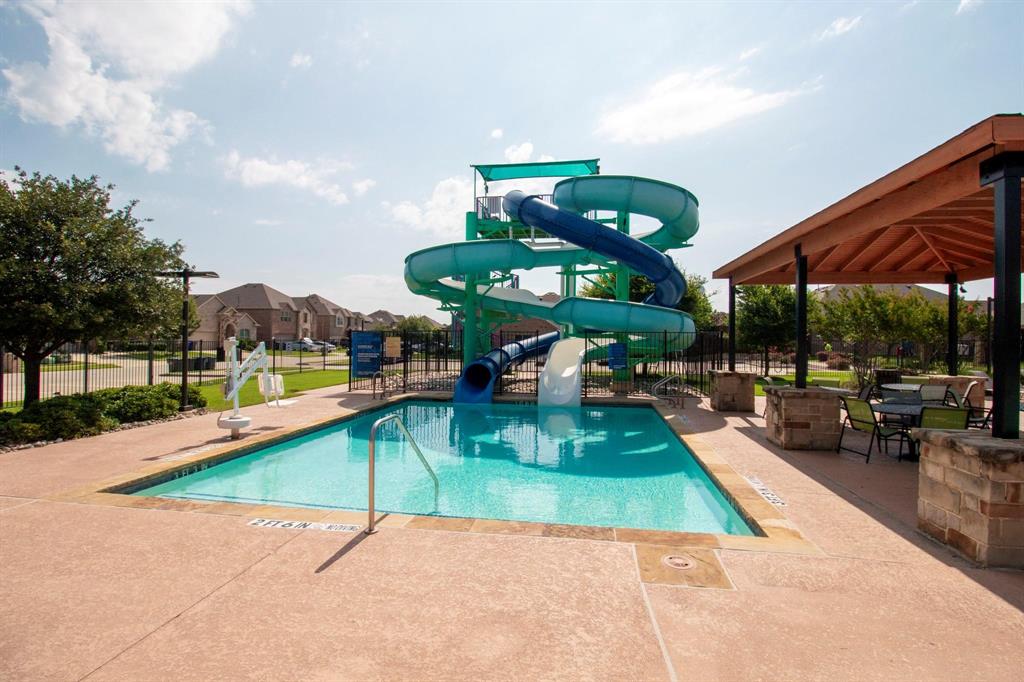 3812 Fordham Street Frisco, TX 75036 - Photo 32 of 33 a view of a backyard with sitting area