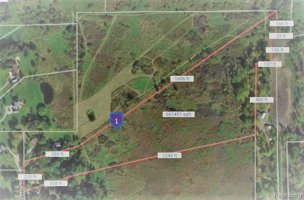 30 Santa Rosa Drive Howell, MI 48843 - Photo 12 of 28 Aerial Santa Rosa - Lot Dim.JPG