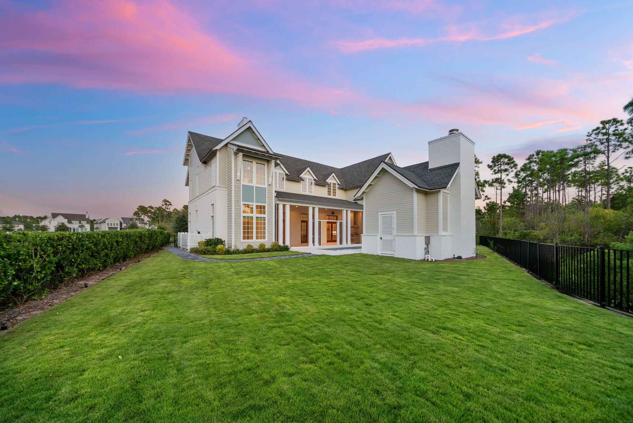 107 Golfridge Dr Inlet Beach Inlet Beach, FL 32461 - Photo 97 of 104 Evening Backyard