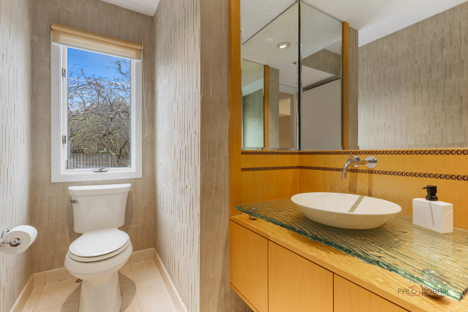 825 Downing Street Northbrook, IL 60062 - Photo 14 of 29 a bathroom with a granite countertop sink and a mirror