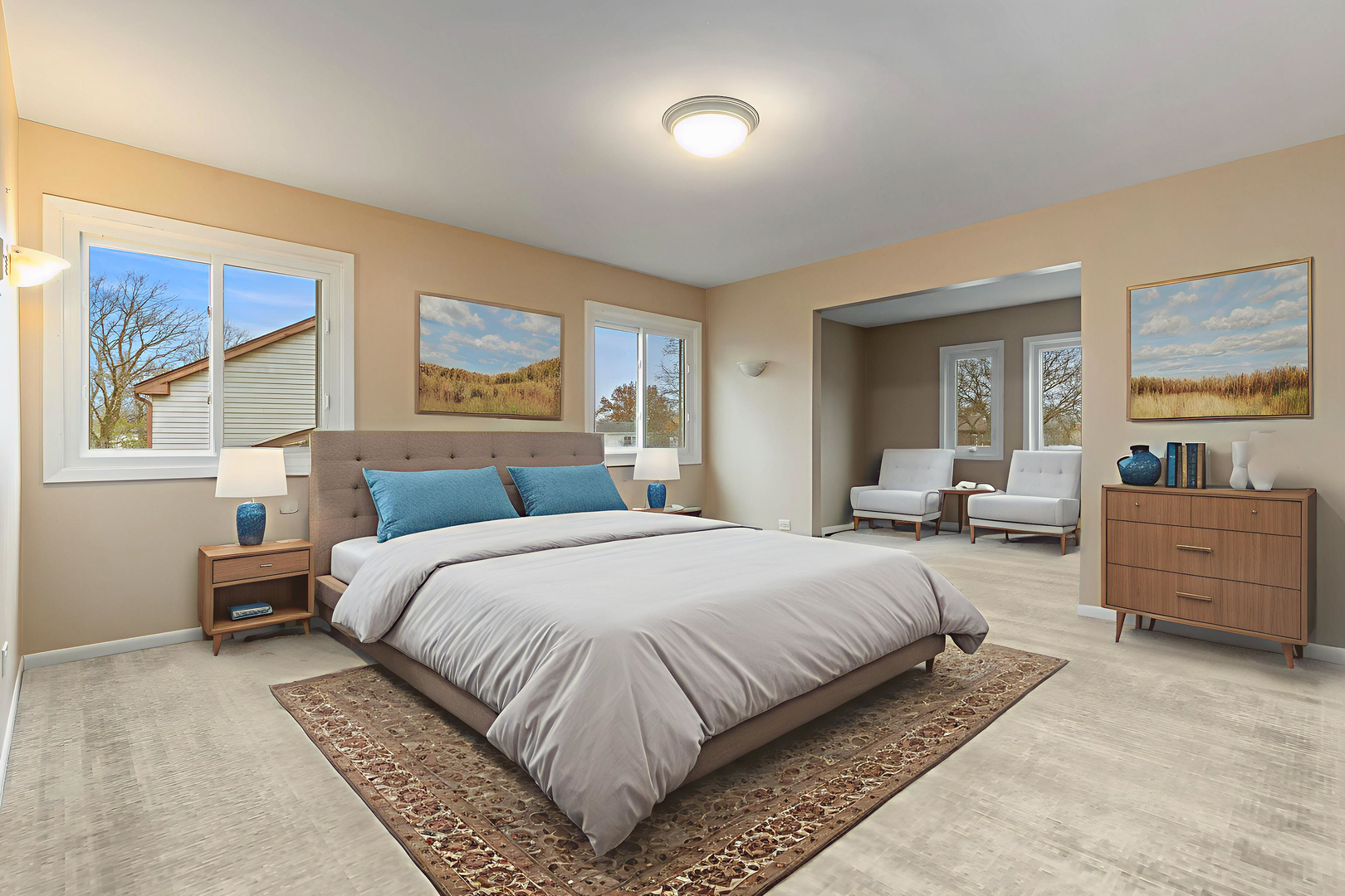 825 Downing Street Northbrook, IL 60062 - Photo 16 of 29 a bed room with a bed and a large window