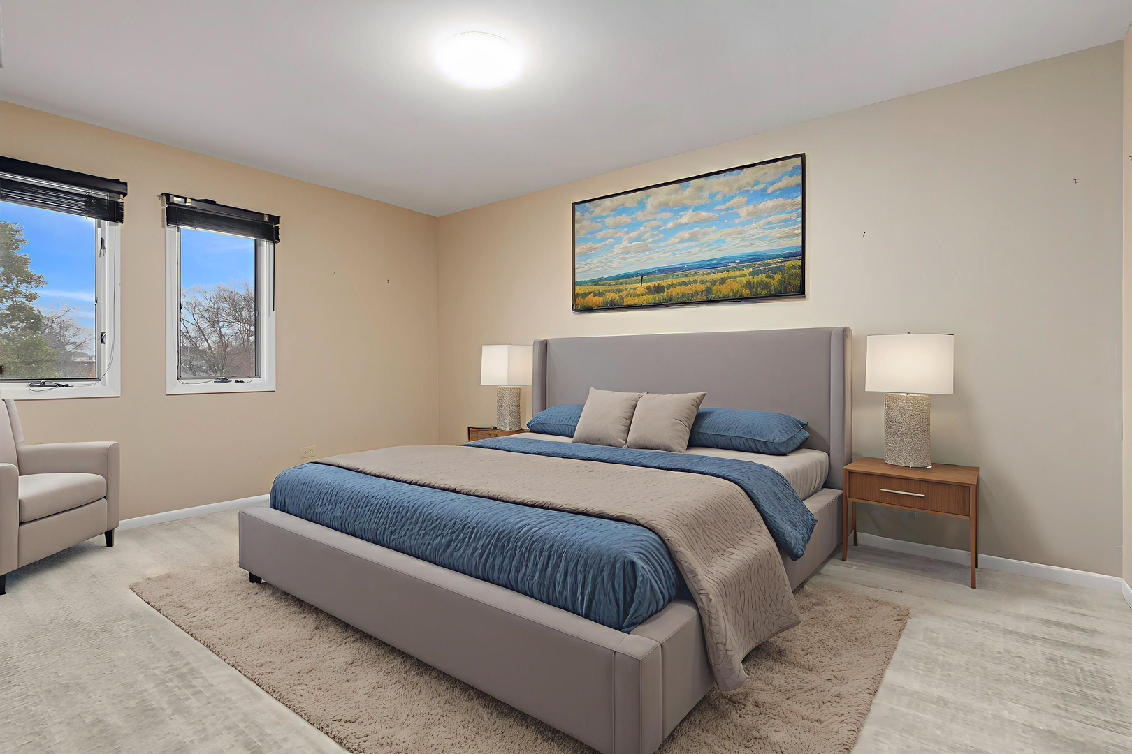 825 Downing Street Northbrook, IL 60062 - Photo 20 of 29 a bedroom with a bed and a couch