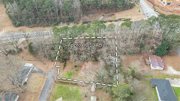a bird view of a house