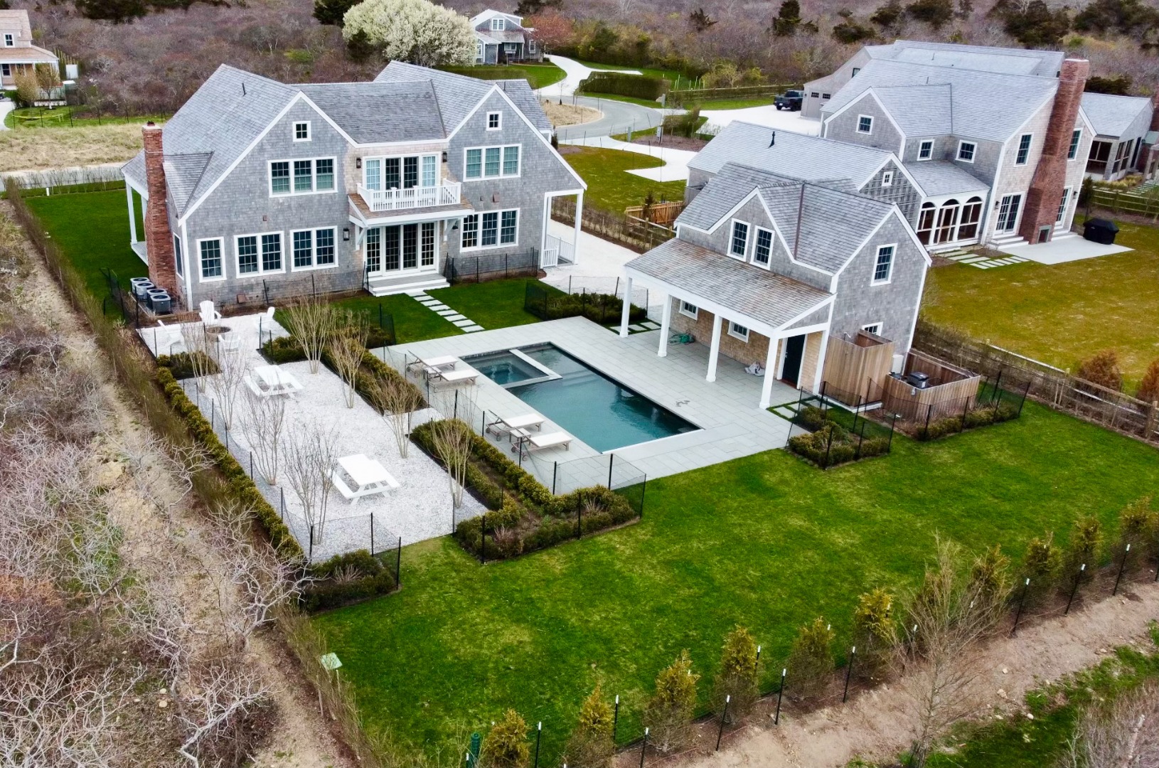 3 Westerwick Drive Nantucket, MA 02554 - Photo 43 of 49 an aerial view of residential houses with outdoor space and trees