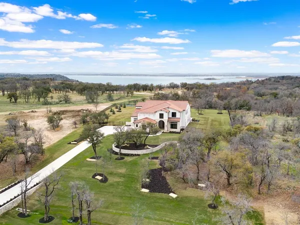 a view of a lake with a mountain