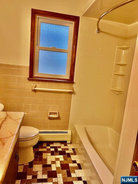225 6th Street, Unit 2 Fairview, NJ 07022 - Photo 14 of 14 a bathroom with a toilet and a shower