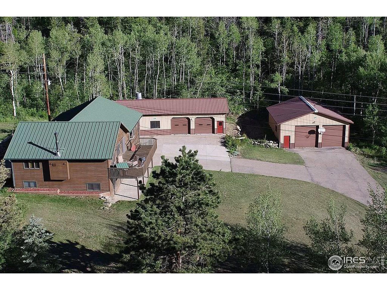 16705 Rist Canyon Road Bellvue, CO 80512 - Photo 3 of 25 a aerial view of a house