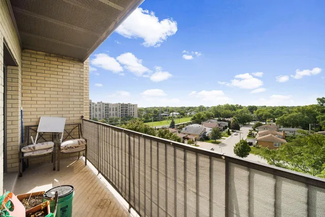 a view of city from balcony