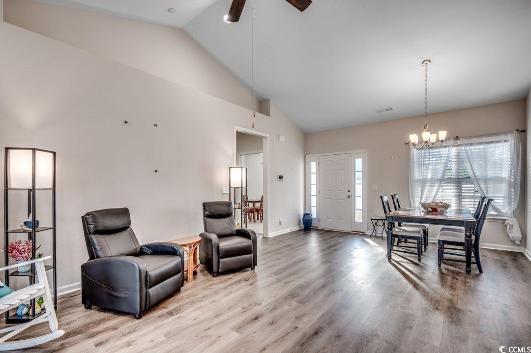 477 Cane Branch Road Loris, SC 29569 - Photo 7 of 27 Interior space with ceiling fan with notable chand