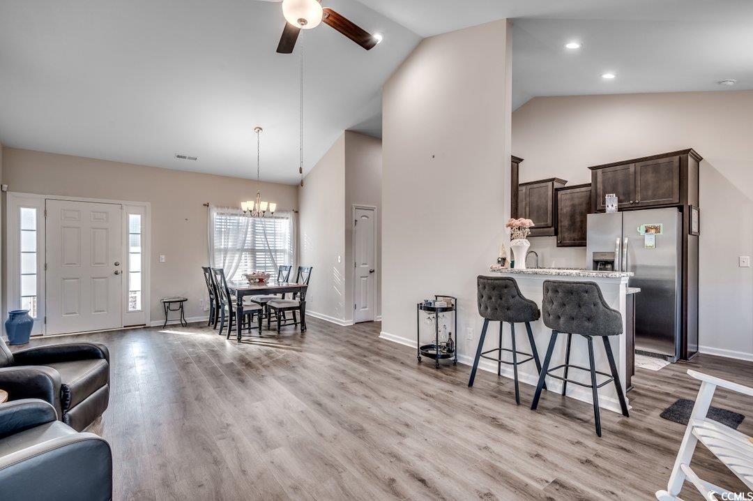 477 Cane Branch Road Loris, SC 29569 - Photo 8 of 27 Kitchen with kitchen peninsula, a kitchen breakfas