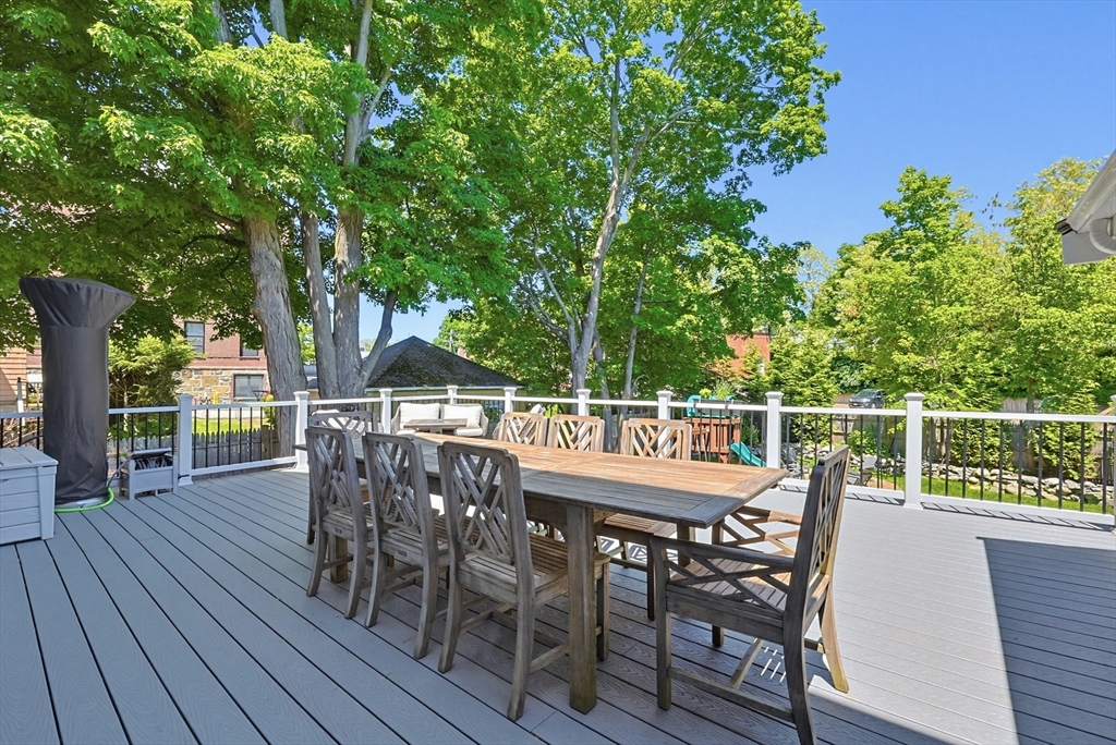345 Sherman Street Canton, MA 02021 - Photo 36 of 42 a patio with wooden floor yard and outdoor seating