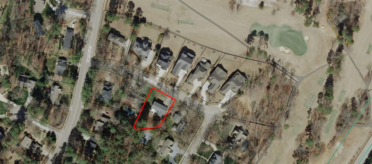 7905 Hardwick Drive Raleigh, NC 27615 - Photo 25 of 26 7905 is highlighted in red, North Ridge Golf Course is behind the homes on the opposite side of the street. Wake Gov Map