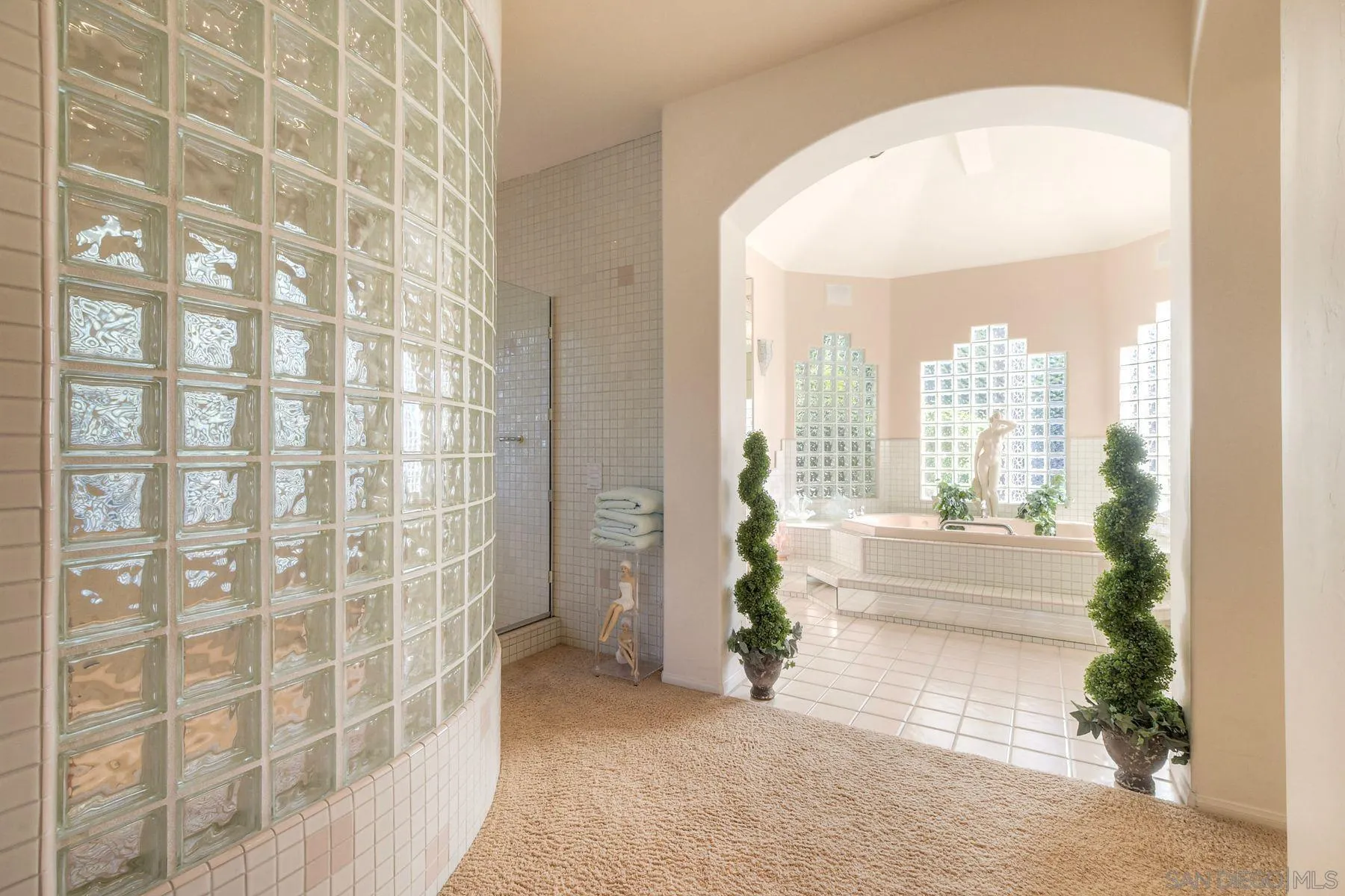 13455 Old Winery Road Poway, CA 92064 - Photo 16 of 46 a view of a bathroom with a shower