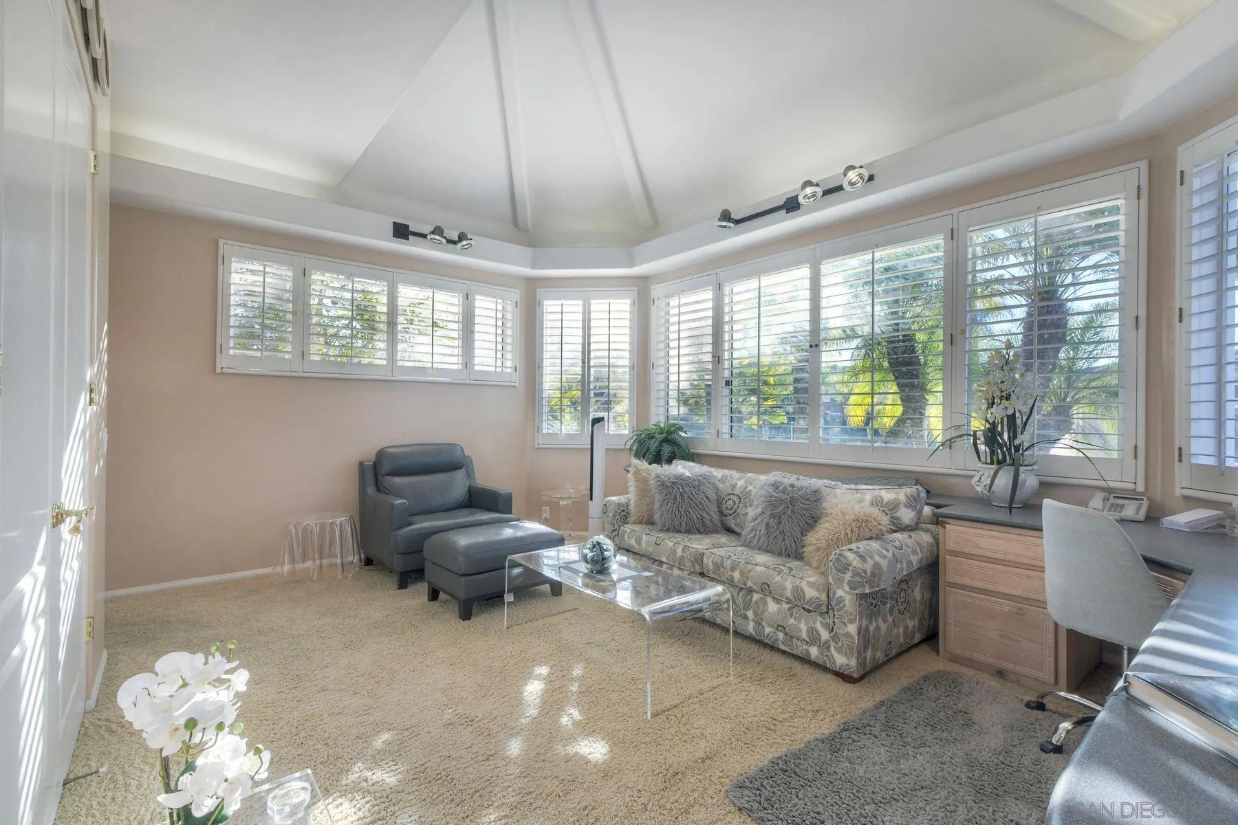 13455 Old Winery Road Poway, CA 92064 - Photo 21 of 46 a living room with furniture and floor to ceiling windows